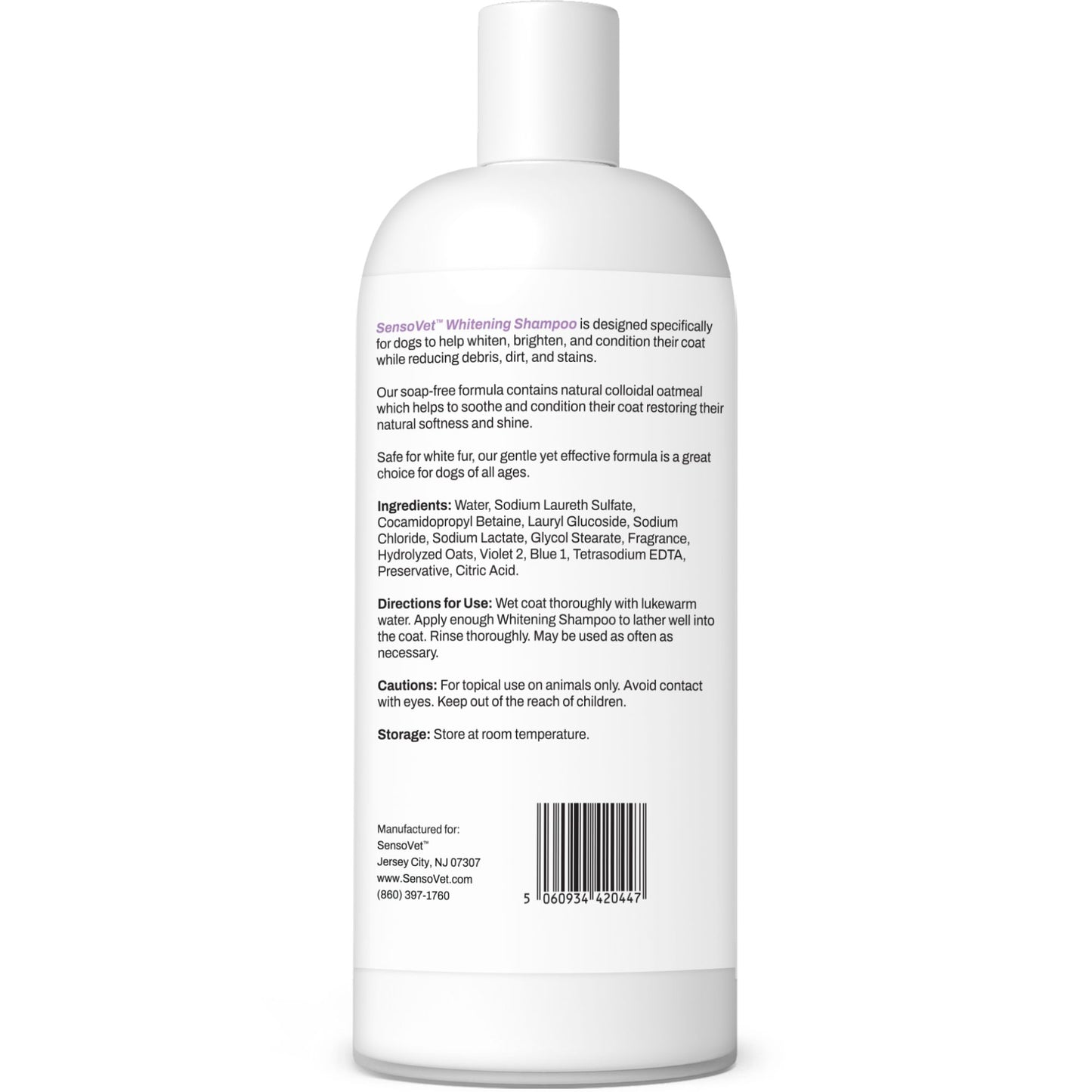 Whitening & Brightening Shampoo for Dogs - 12oz