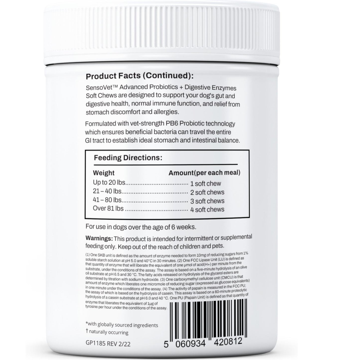 Advanced Probiotics & Digestive Enzymes Soft Chews for Dogs