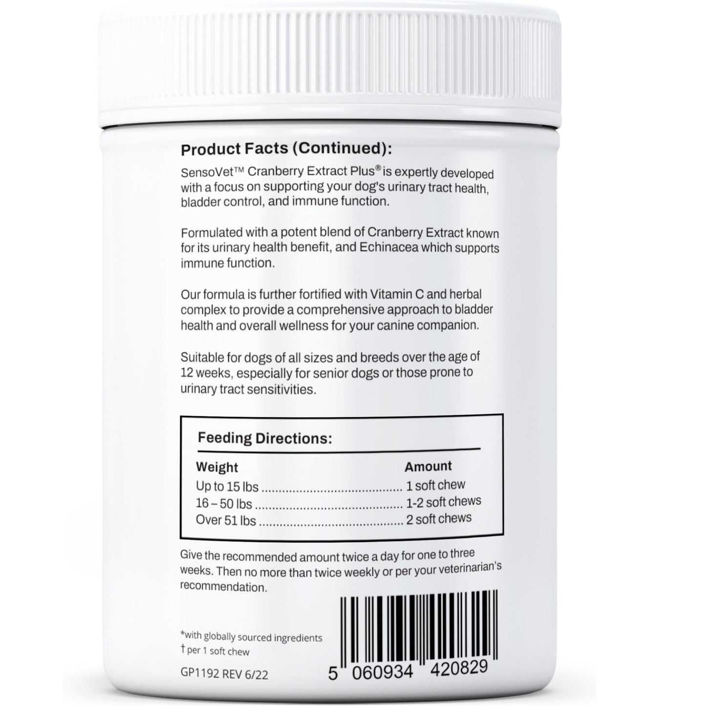 Cranberry Extract Plus Soft Chews for Dogs
