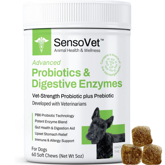 Advanced Probiotics & Digestive Enzymes Soft Chews for Dogs