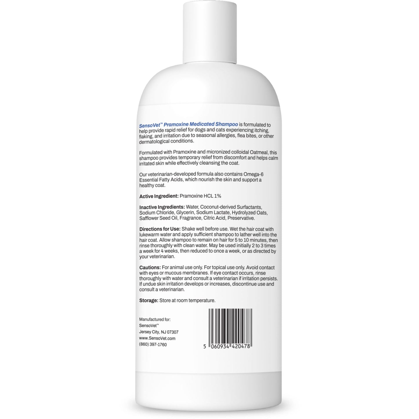Pramoxine Shampoo for Dogs & Cats - 16oz