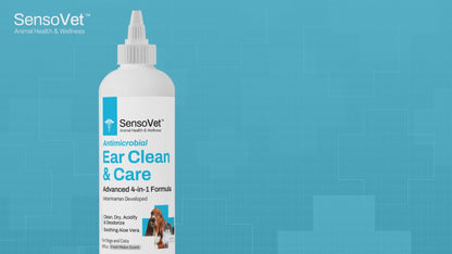Antimicrobial Ear Clean & Care Solution for Dogs & Cats - 8oz