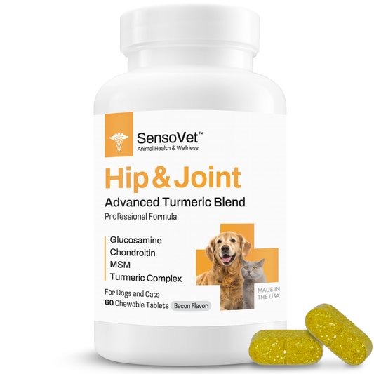 SensoVet Hip & Joint Advanced Turmeric Chewable Tablets 60ct