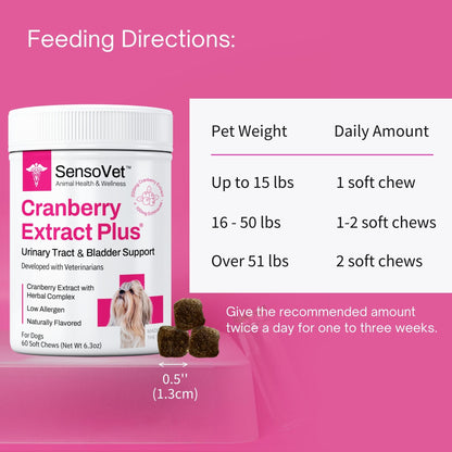 Cranberry Extract Plus Soft Chews for Dogs