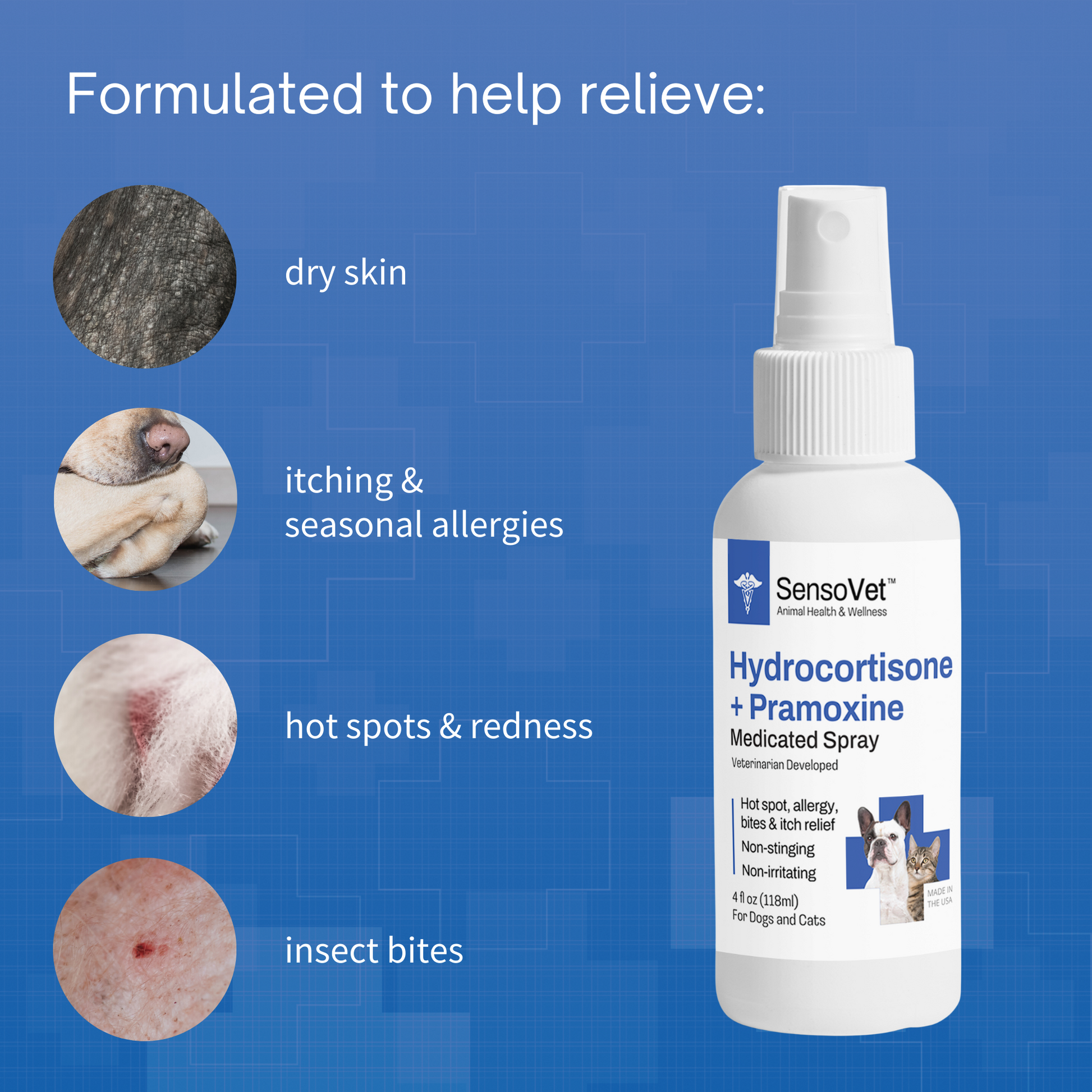 Hydrocortisone spray hotsell for dogs australia