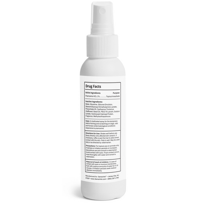 Pramoxine Anti Itch & Skin Allergy Relief Spray for Dogs & Cats - 8oz