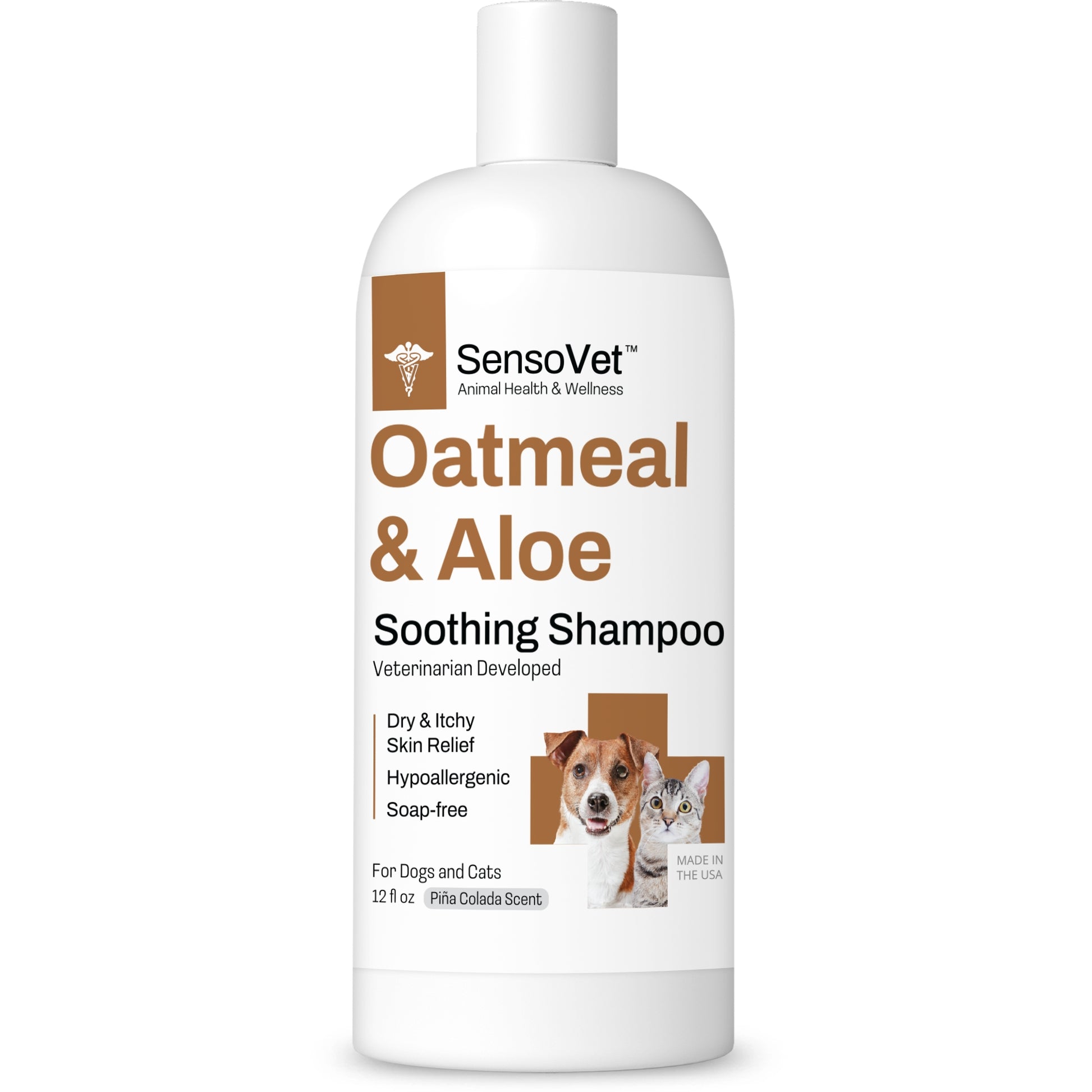 sensovet oatmeal and aloe shampoo for dogs and cats