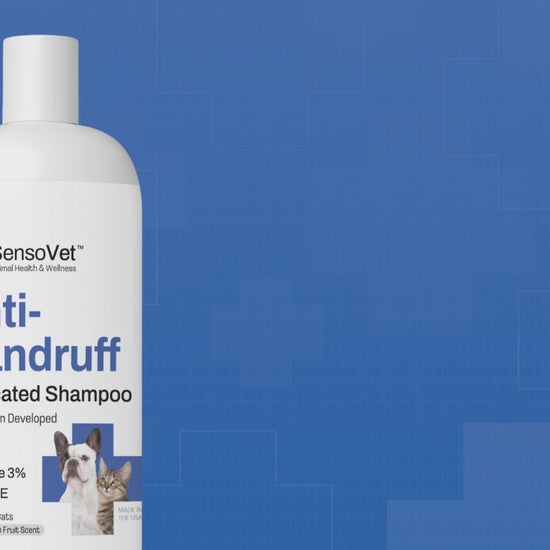 Video of SensoVet Anti dandruff shampoo for dogs and cats
